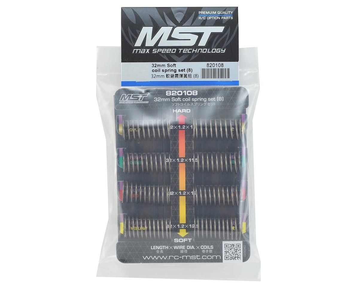 MST 32mm Soft coil spring set (8) [MXS-820108]