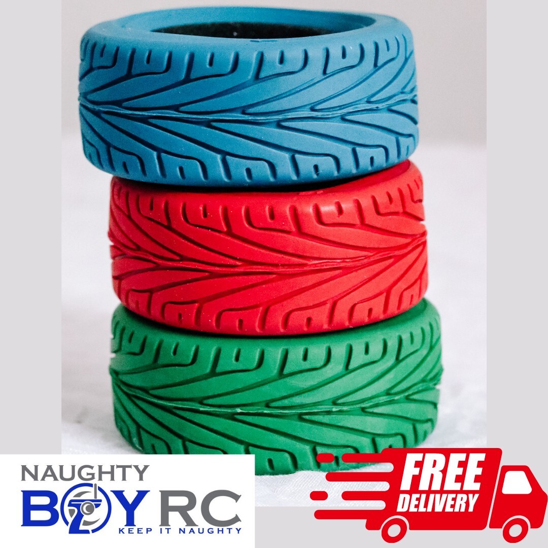 NBRC “Skids” 1/10 Onroad Racing RC Touring Car Tires Blue, Green, Red Nitro Oval