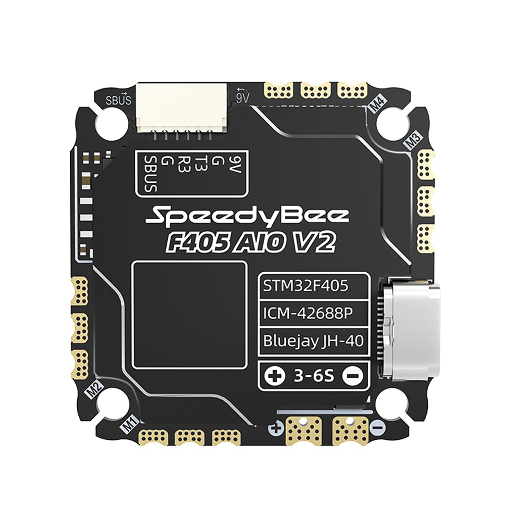 SpeedyBee F405 AIO V2 Flight Controller 35A 40A ESC 2IN1 ICM-42688 Gyro Dual BEC