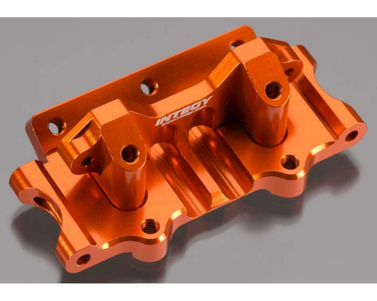 Team Integy T3 Front Bulkhead for Rustler/Stampede (Orange) (2) [INTT8641ORANGE]