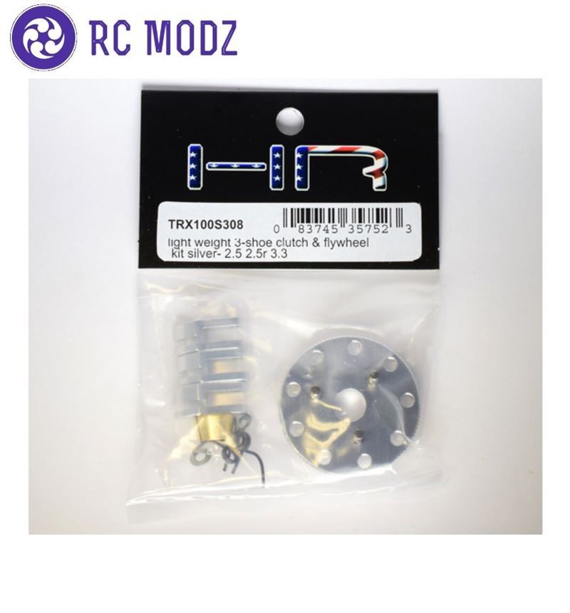 Hot Racing TRX100S308 Traxxas 2.5 2.5R 3.3 Aluminum Light Weight 3-Shoe Clutch