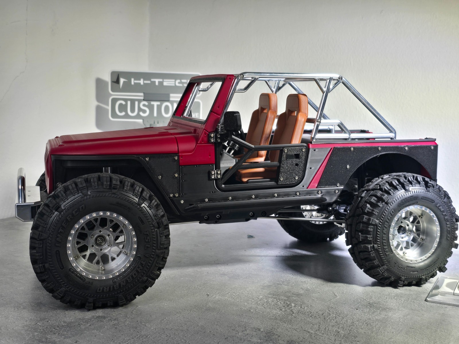 H-TECH RC CNC Aluminum Roll Cage for Project IJ (RCMustDIy)
