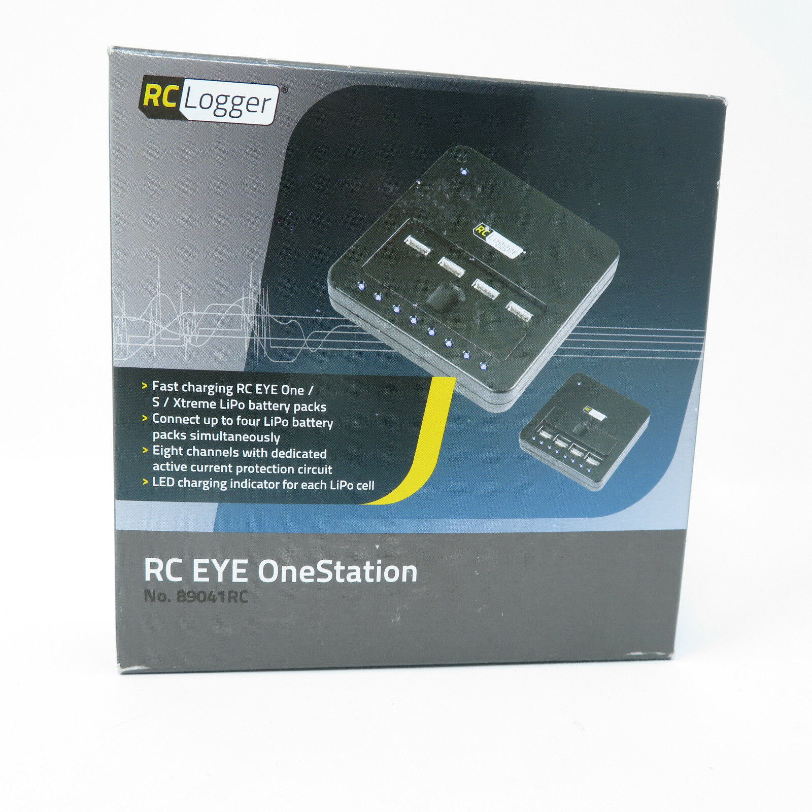 NEW RC EYE One Station Lipo 4 Pin Xtreme 8 Charging Channels Charger NIB