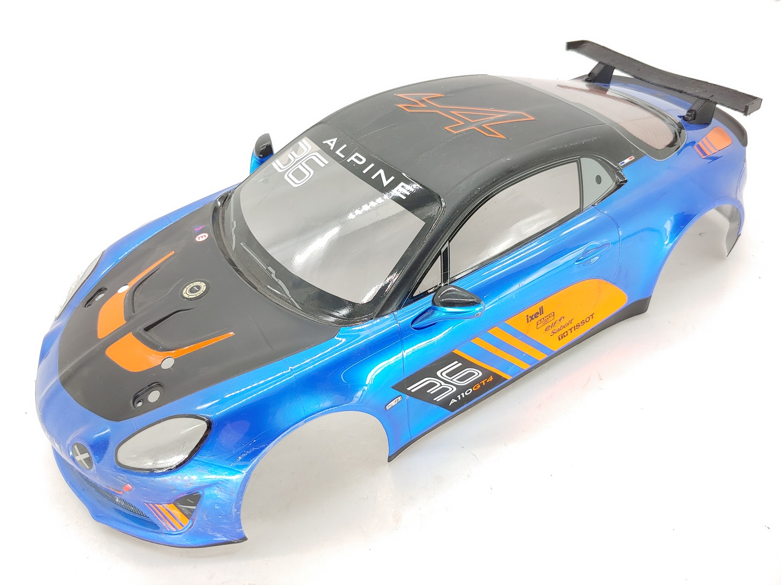 Kyosho EP Fazer Mk2 Alpine GT4 1/10 Touring Car Rally Car Body Blue Orange Used