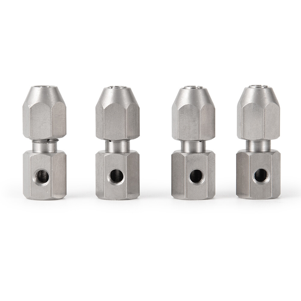 CNC 3.17/4/5/6mm to 4mm Flex Collet Coupler Motor Shaft for RC Boat coupling