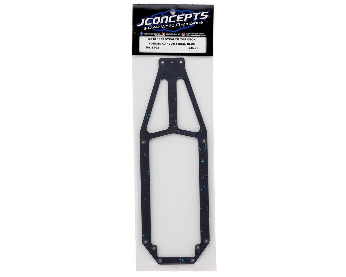 JConcepts RC10 ’89 Masami Stealth Forged Carbon Top Deck (Blue) [JCO5302]