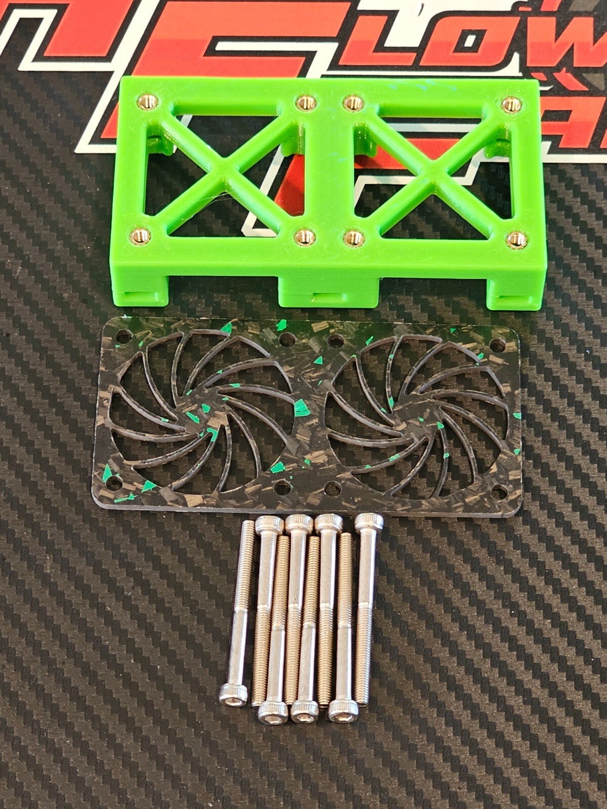 40mm DUAL COOLING Fan Mount CASTLE 1717 HOBBYWING 1650KV 48MM RC MOTOR 1/8