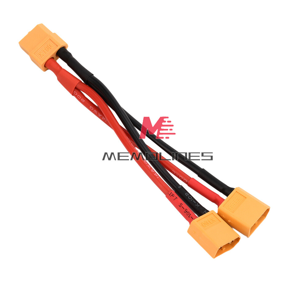 XT60 Connector Extension Lead Wire Male-Female 10cm 14AWG Silicone Wire for RC