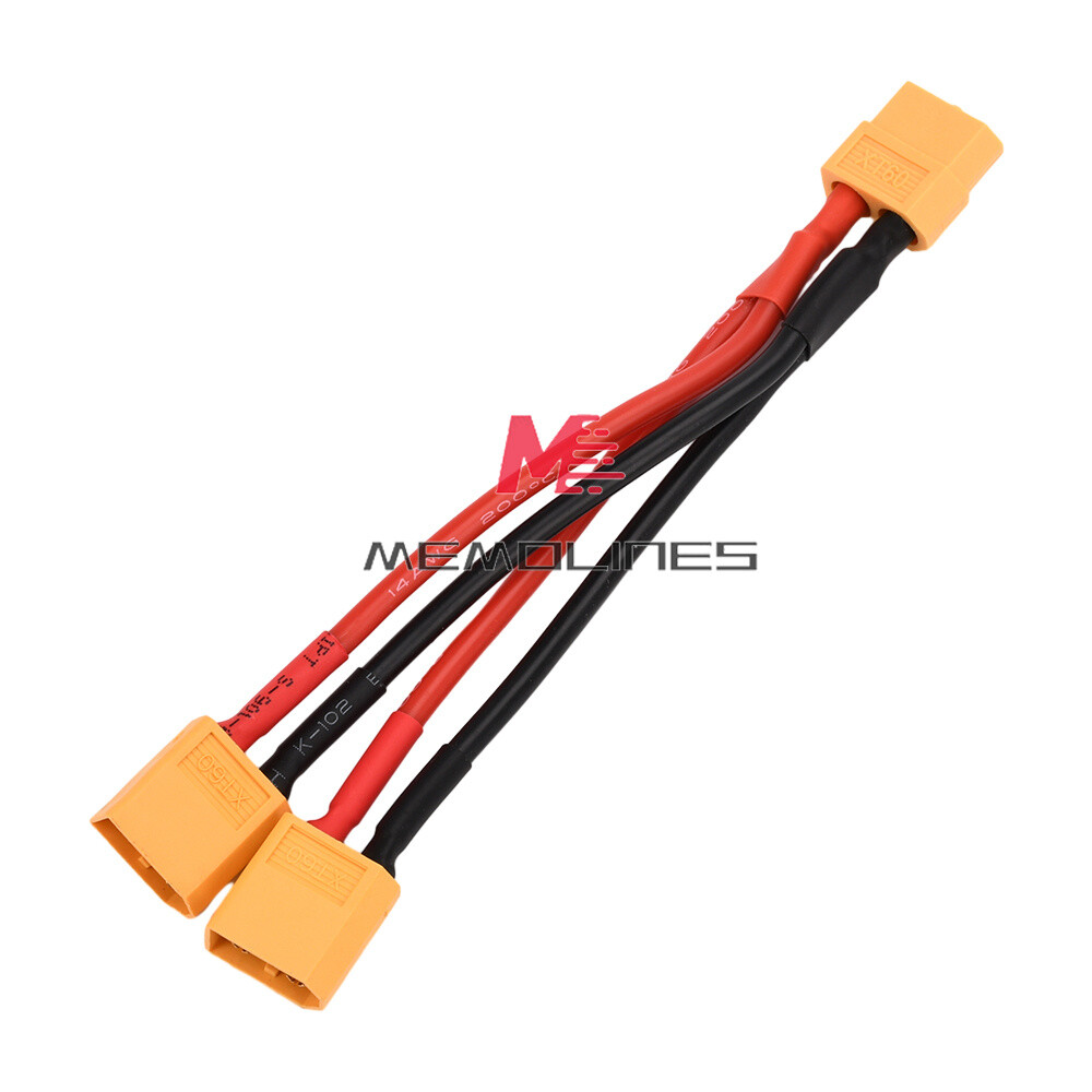XT60 Connector Extension Lead Wire Male-Female 10cm 14AWG Silicone Wire for RC