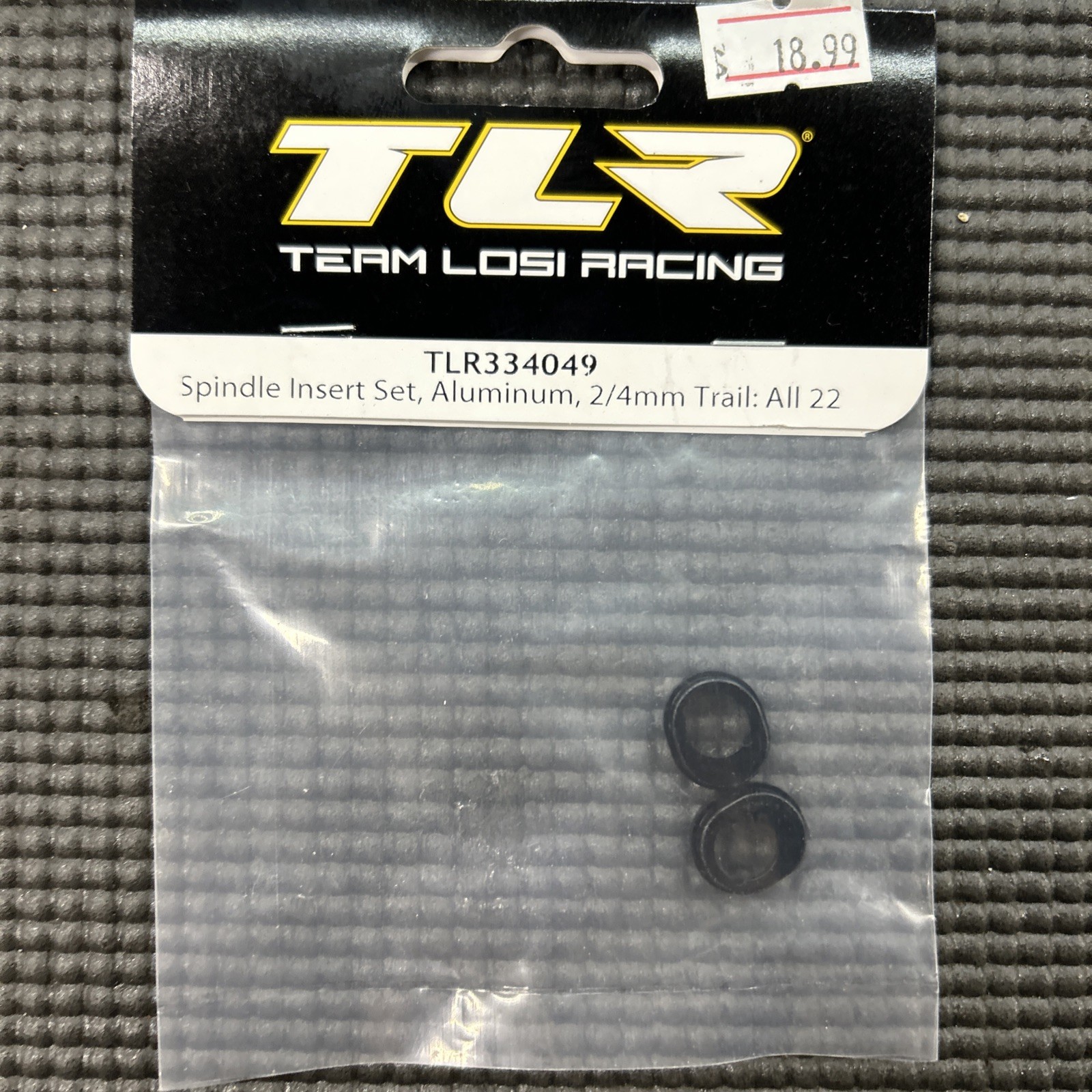 Team Losi Racing All 22 2/4mm Trail Spindle Insert Set TLR334049