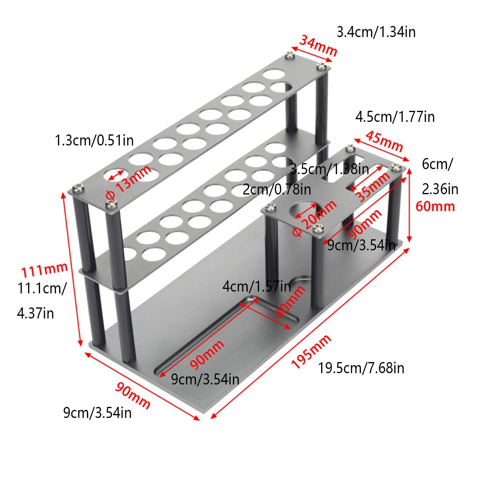 Rust-Free RC Car Screwdriver Tool Holder Wrench Storage Rack Shelves Base Stand