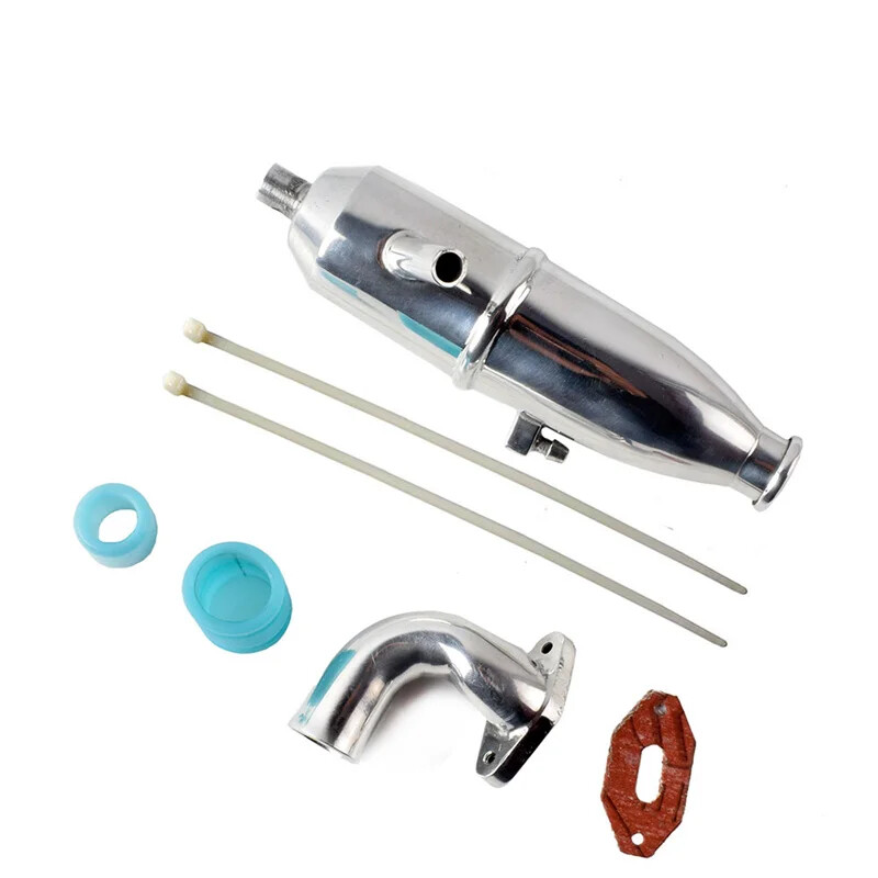 HSP Aluminum Alloy Exhaust Pipe 102009 (02124 ) RC Upgrade Parts Fit 1/10 Scale