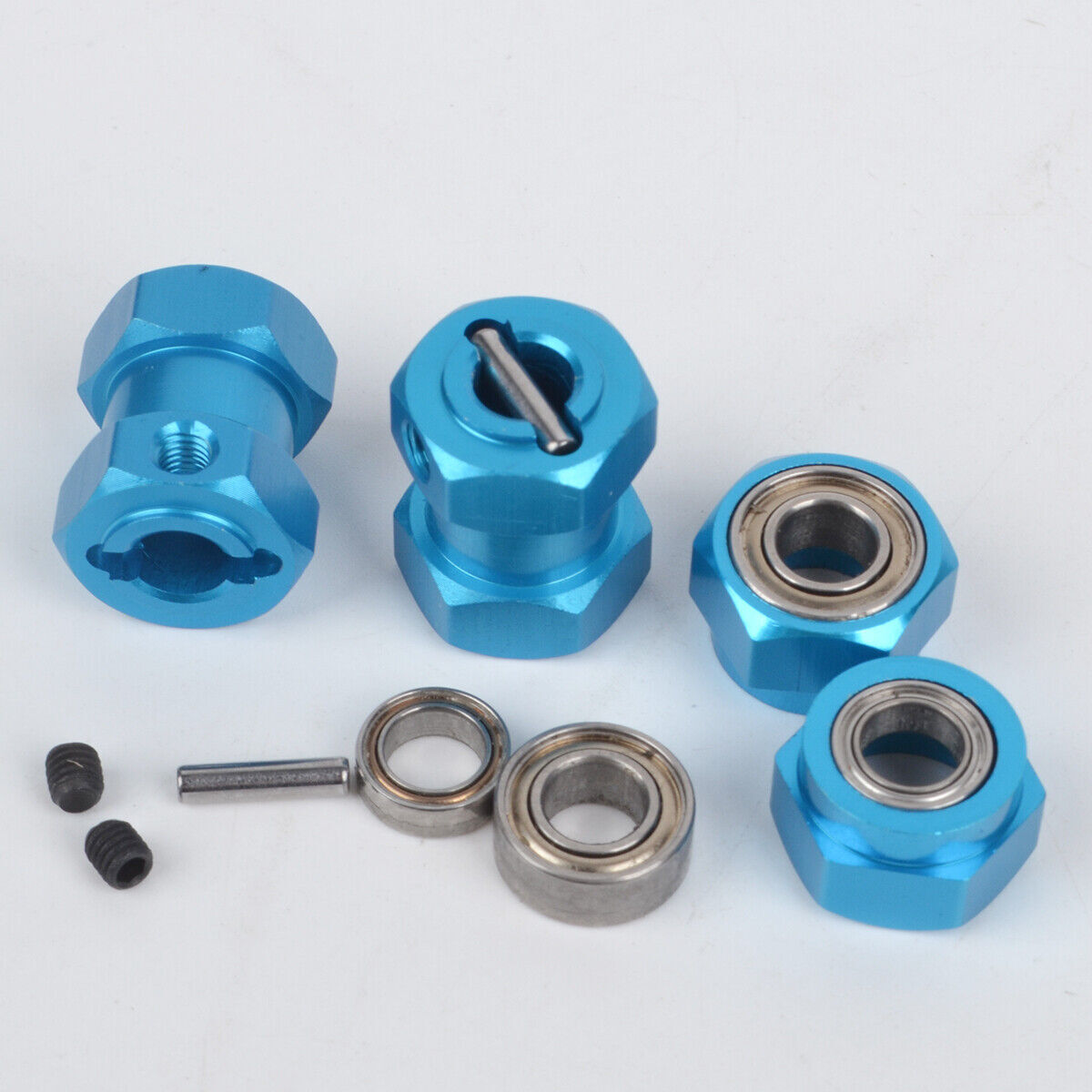 Aluminum 12mm Whel HEX Adapter for Tamiya Subaru Brat Grasshopper 2 Super Hornet