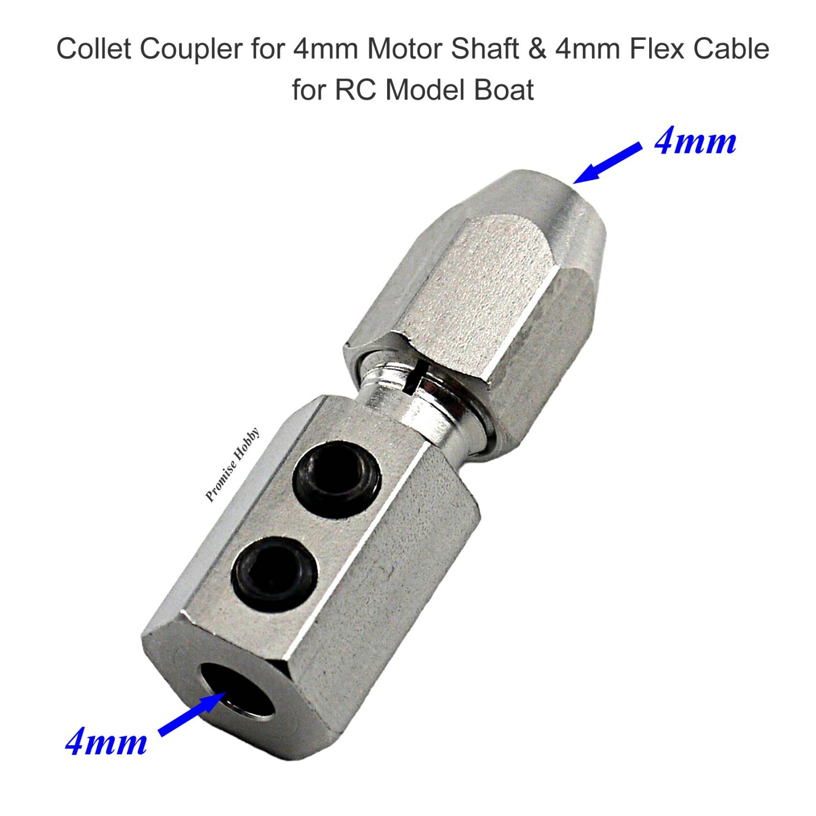 Coupler Collet for 5mm / 4mm Motor Shaft & 4mm Flex Cable RC Model Boat