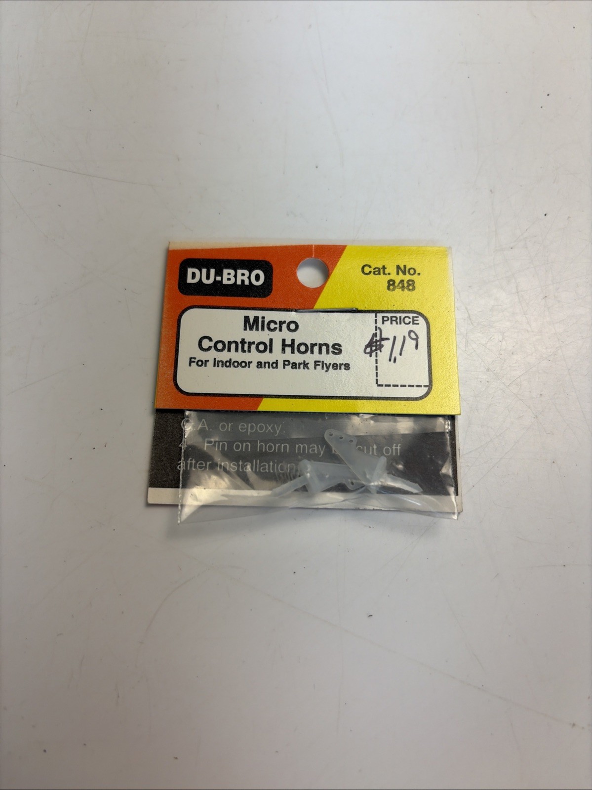 Du-Bro Micro Control Horns No 848 NOS