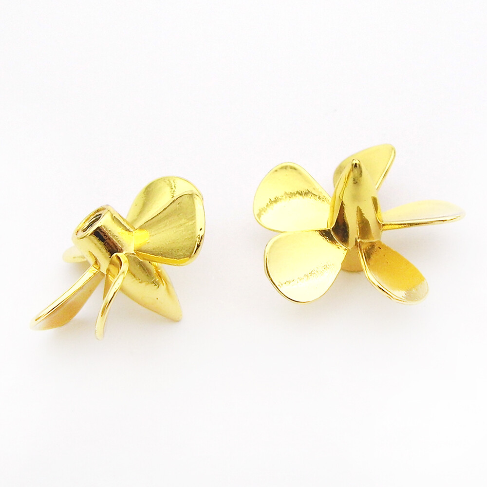 2x 5-Blades Metal Propeller 3mm M3 25mm Submerged Prop for RC Boat Scale Marine