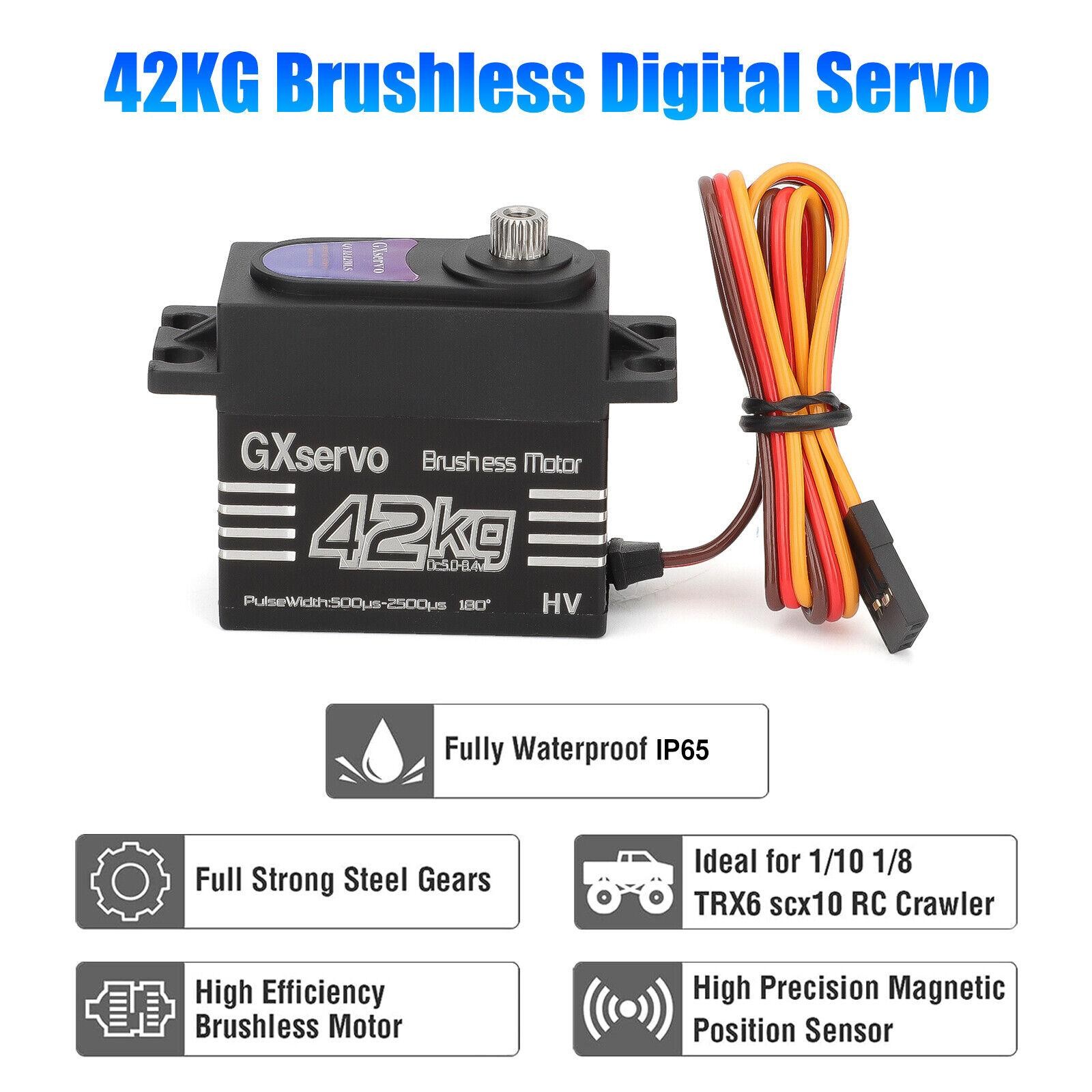 5-8.4V 42KG 180° High Torque Metal Gear Steering Digital Servo Motor for RC Car
