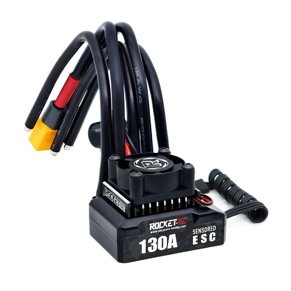 New ROCKET-RC 130A Brushless ESC Program Card for 1/10 RV Car 380/390/540 Motor
