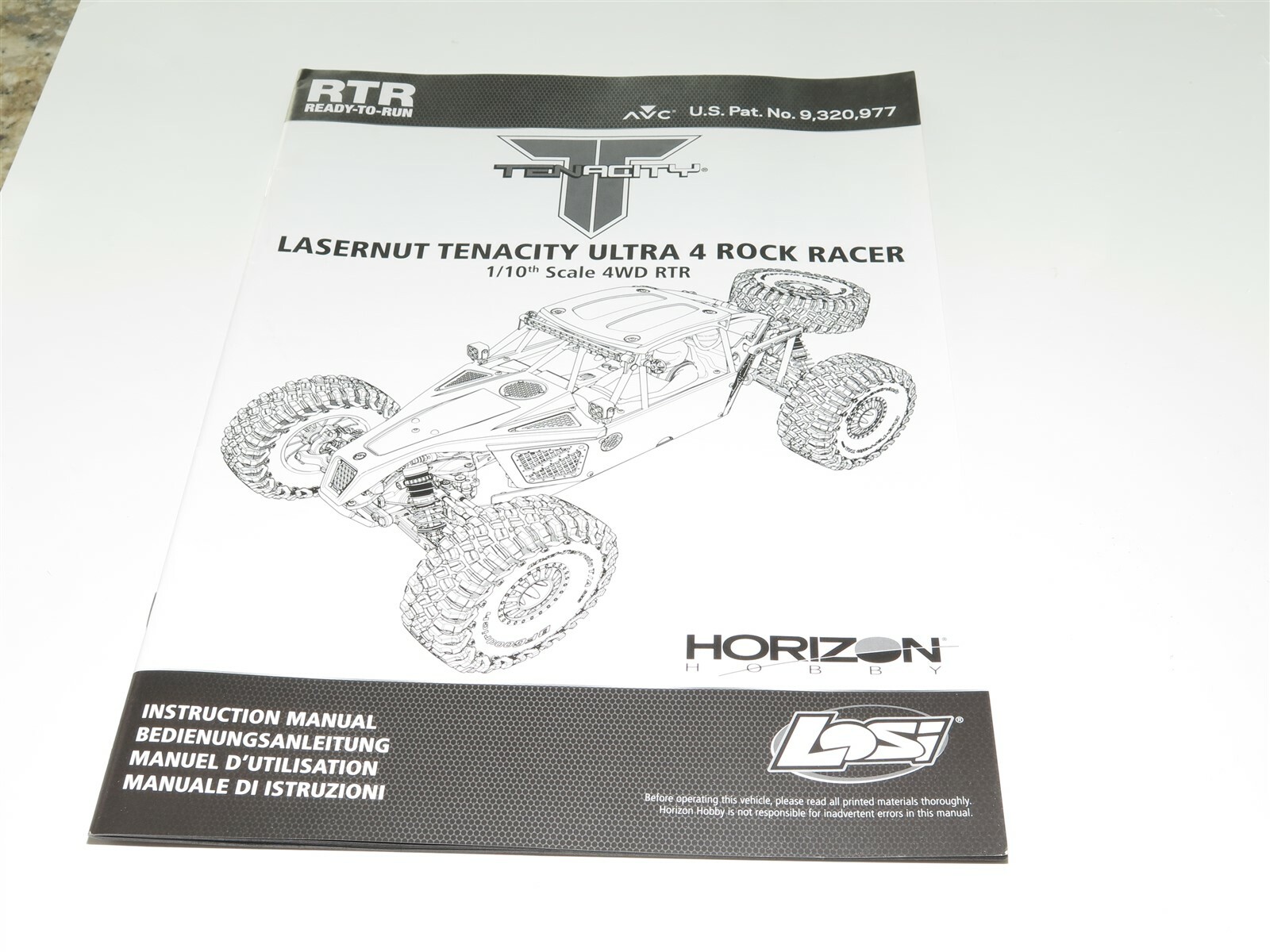 LOS03028T2 TEAM LOSI 1:10 LASERNUT U4 4WD BUGGY INSTRUCTION MANUAL