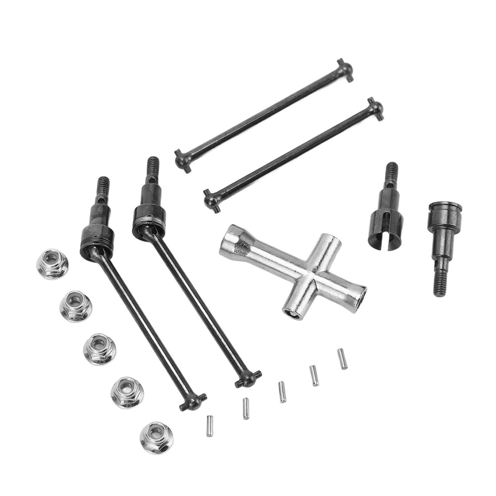 RC Front Rear Drive Shaft Set Steel CVD Driveshaft For SCY 16101 16102 16103 BEA