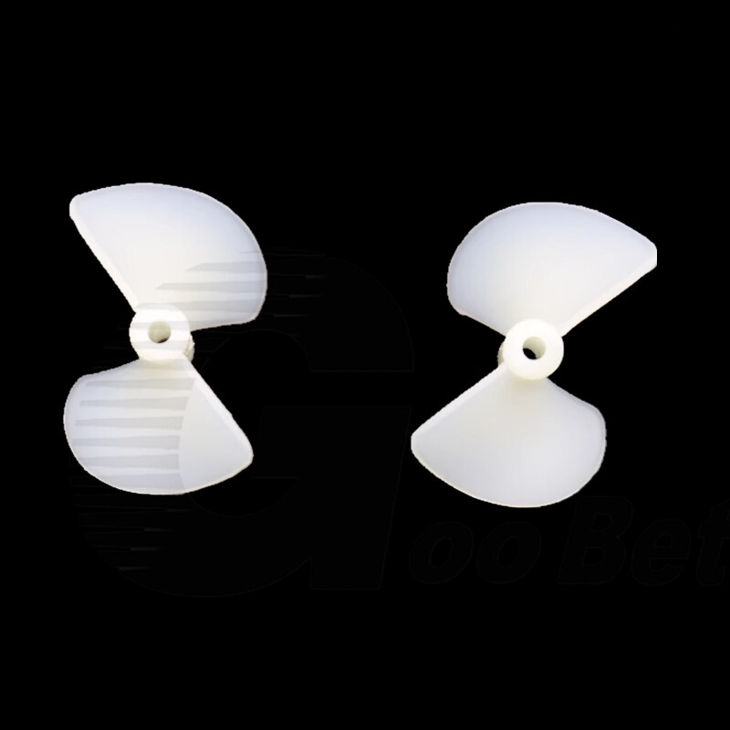 Toy RC Boat 26mm Nylon Propeller Prop 2-Blade CCW CW For 2mm Shaft Motor White
