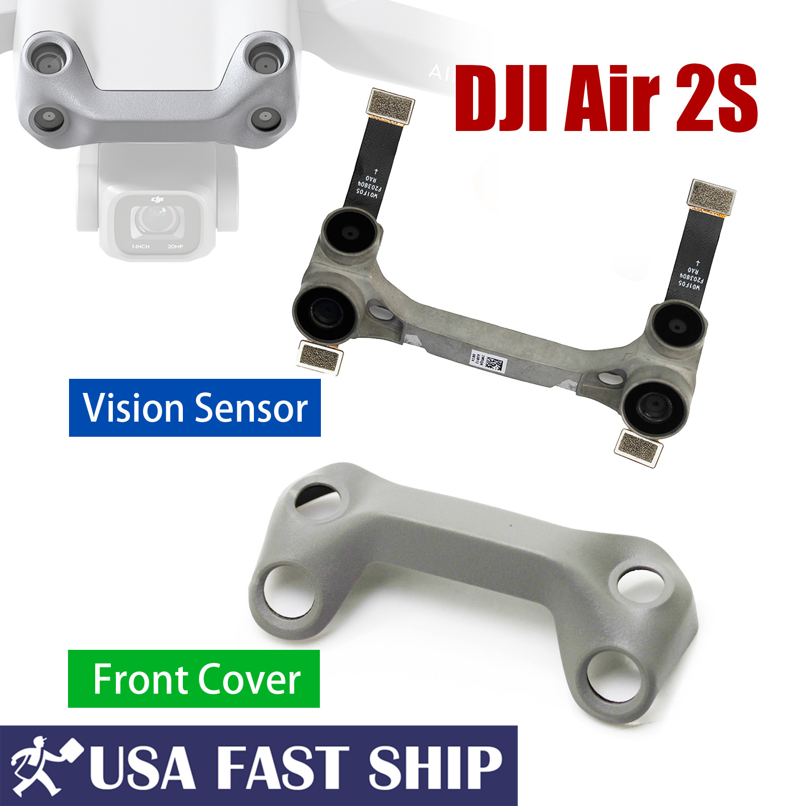 OEM Forward Vision Sensor Module Up Front Cover Case For DJI Mavic Air 2S Drone