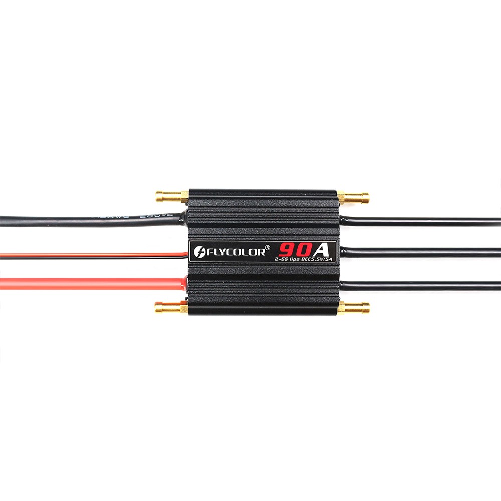 Flycolor 90A Brushless ESC +Program Card 2-6S for RC Electric Gasoline Jet Boats