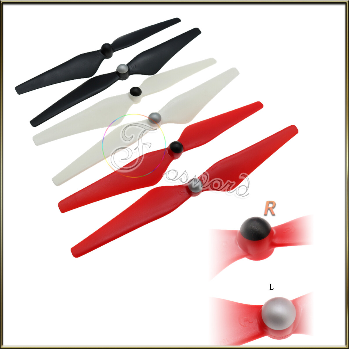 2 Blade Self-locking Propeller Paddle Multicolor For RC Aircraft Brushless Motor