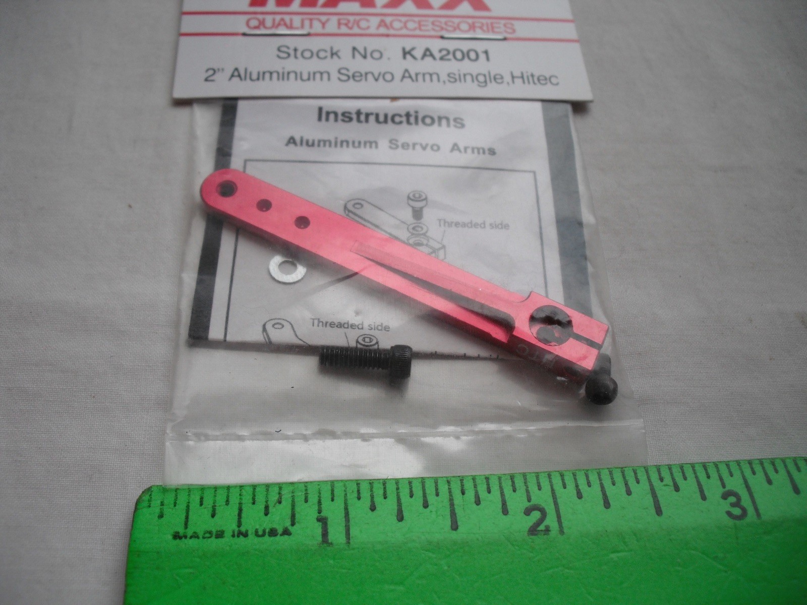 Maxx Products Mpi KA2001, 2″ Aluminum Servo Arm, Single, Hitec, RC R/C Plane Car