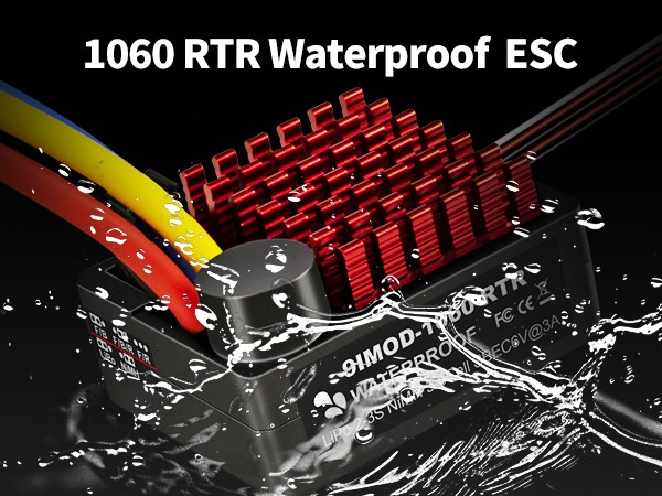 RC 540/550 Brushed Motor 60A ESC Power Combo for 1/10 SCX10 TRX4 TRX6 HPI Cars