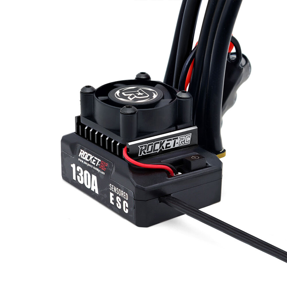 New ROCKET-RC 130A Brushless ESC Program Card for 1/10 RV Car 380/390/540 Motor