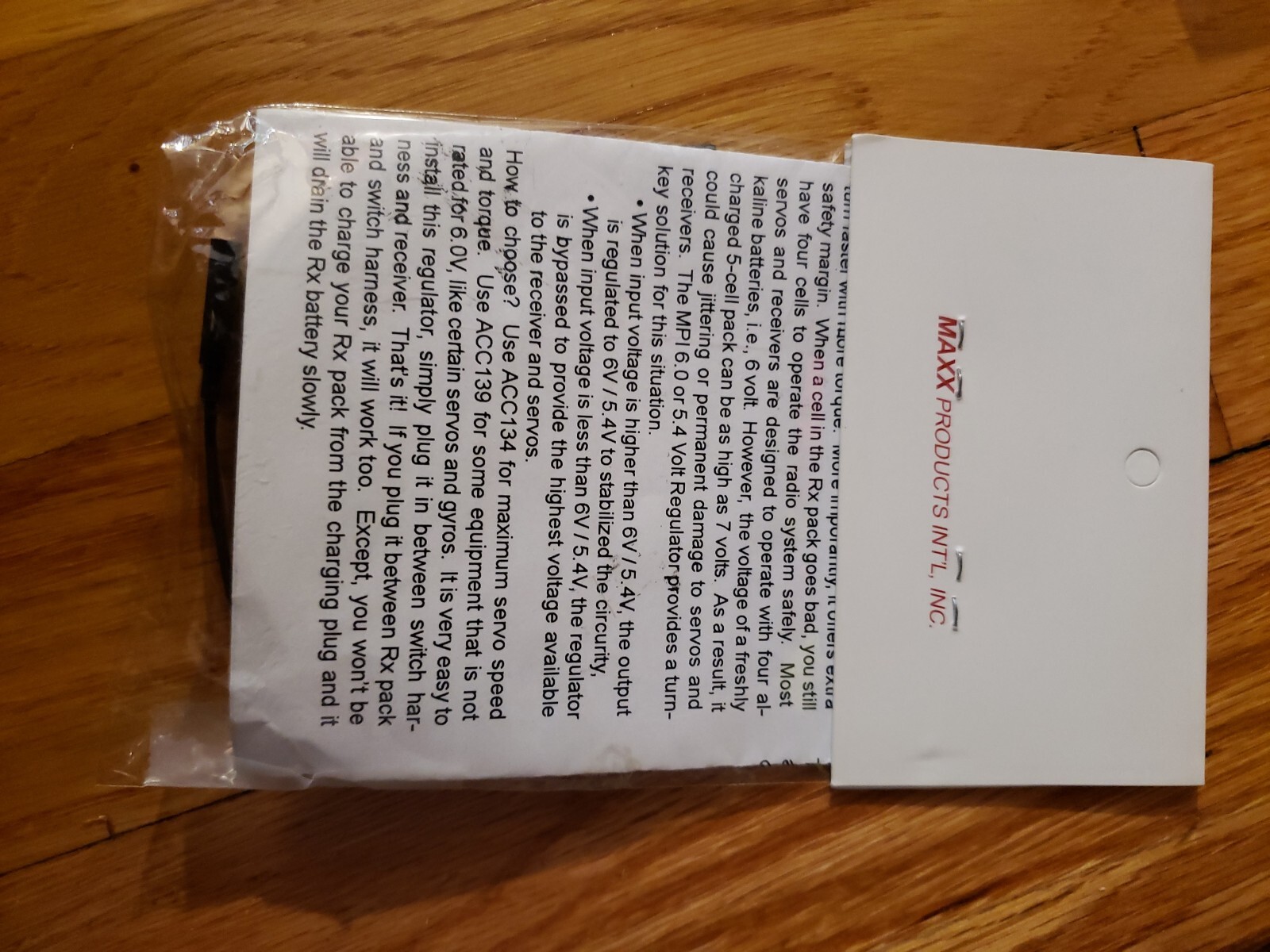 Maxx products – MPI 5.4V regulator part no ACC139, 5.4V – New!