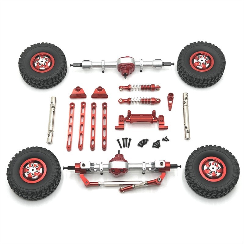 Wheels/Axle Assembly/Shock Absorber DIY Upgrade parts for MN82 LC79 1/12 RC Car