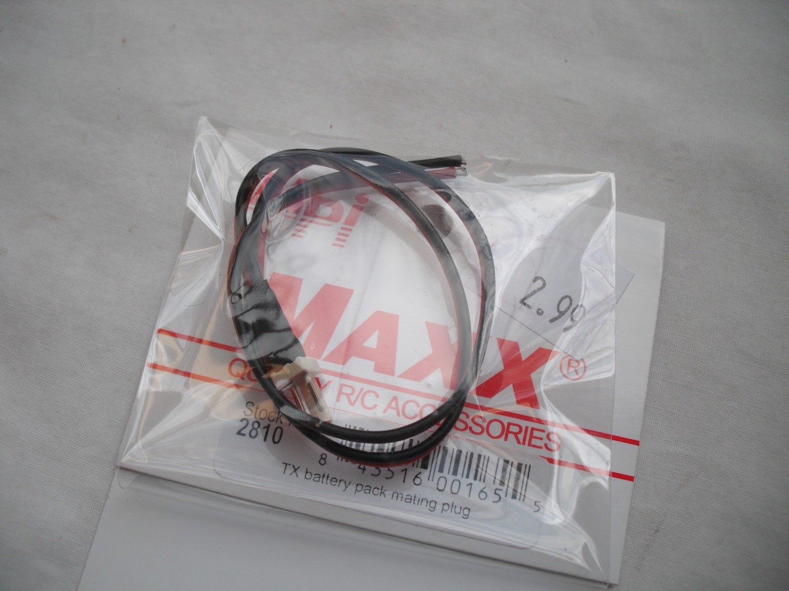 Lot of 3 Maxx Products Mpi 2810, TX Battery Pack Mating Plug, R/C Plane Airplane