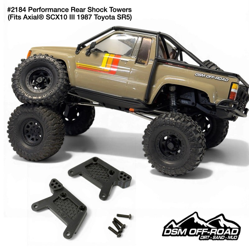 Performance Rear Shock Towers – Fits Axial® SCX10 III 1987 Toyota SR5