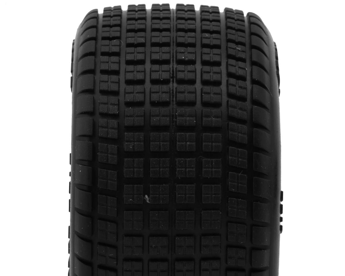 JConcepts Mini-B/T Dirt Trac Mini Pre-Mounted Rear Tires (White) (2)