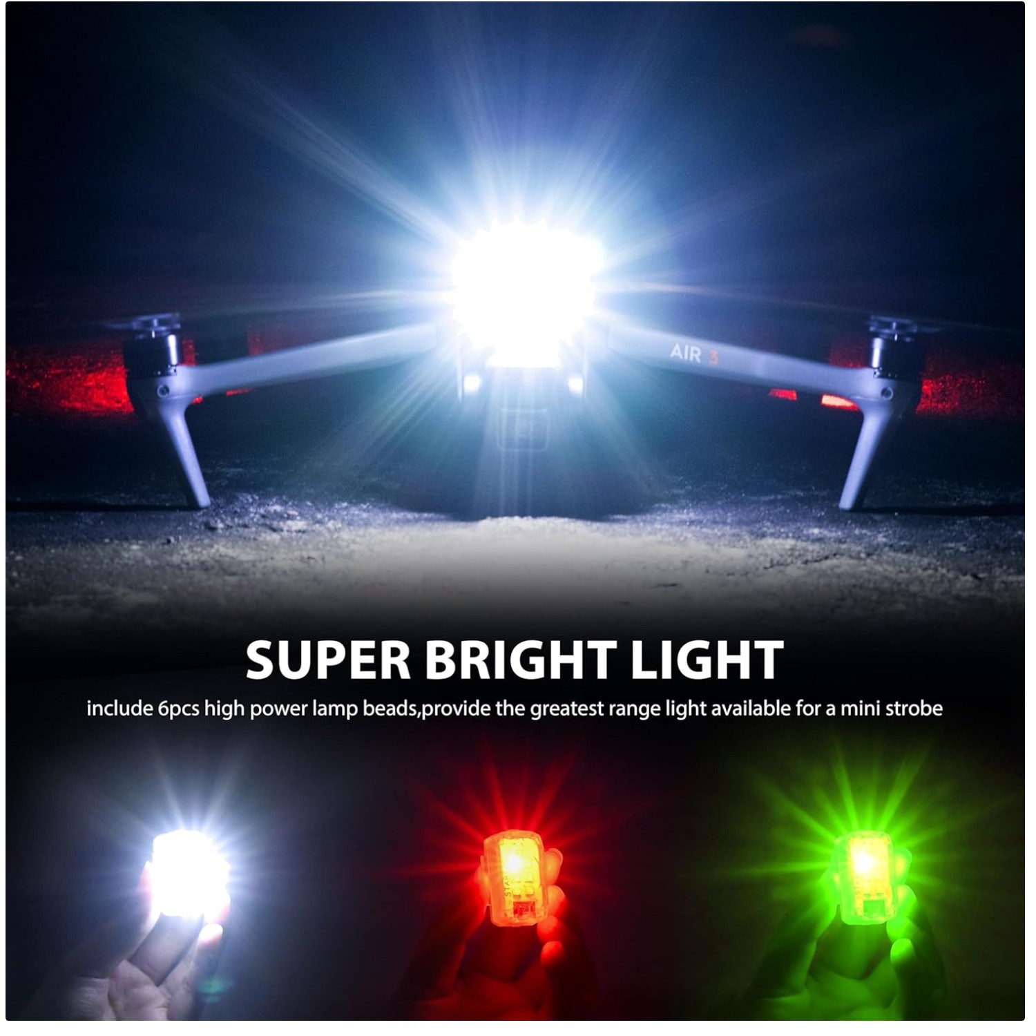 Drone Strobe Light for DJI Neo 2, FAA Approved