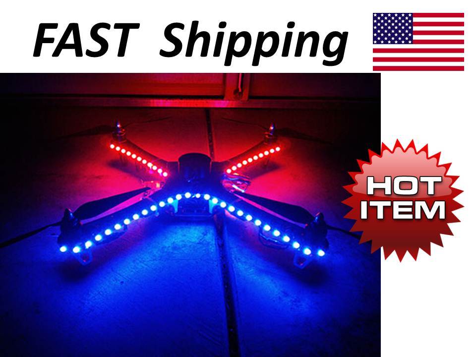 Drone / Multicopter – LED light kit – all colors GREEN red BLUE hid white ORANGE