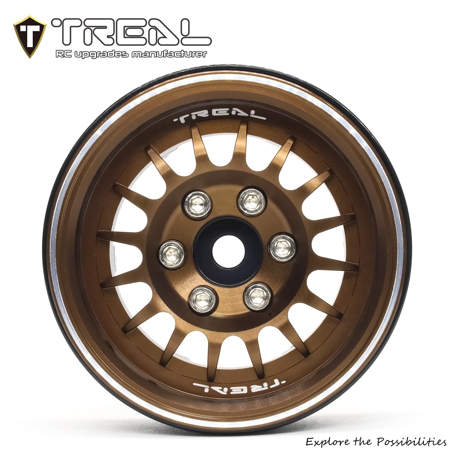 TREAL 1.9 Beadlock Wheel Rims Heavy Duty Multi Spoke CNC 1.9 Inch Wheels(4P) …