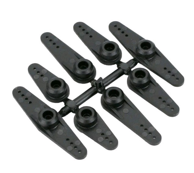 DU-BRO LONG SUPER STRENGTH SERVO ARMS ( PACKAGE OF 8 )( CAT. # 670 )