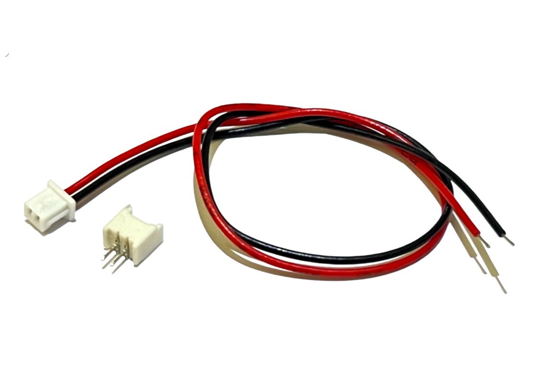 2-Pin Micro 1.25mm Female Battery Connector wire 15cm ,Male Header RC Hobby x 10