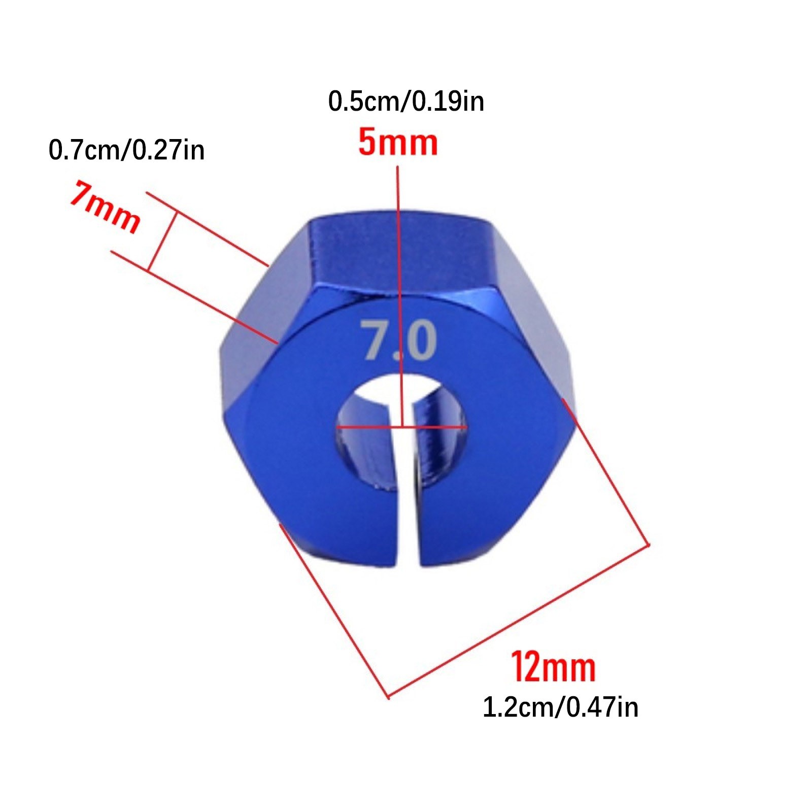 Wheel Hex Adapter for Traxxas 1/10 Slash 4×4 VXL 2WD Rustler HQ727 REMO RC Car
