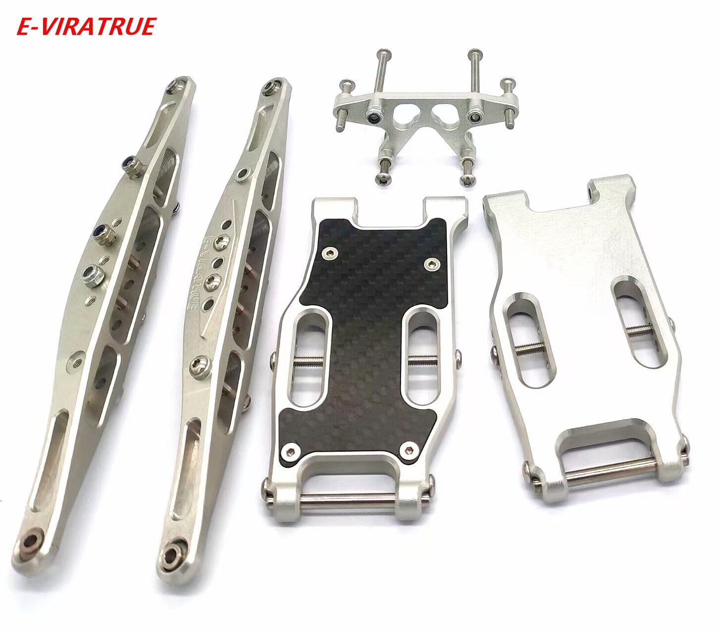 E-VIRATRUE 7075Alu Suspension Arm&Rear Trailing Arms For Losi Hammer Rey U4 1/10