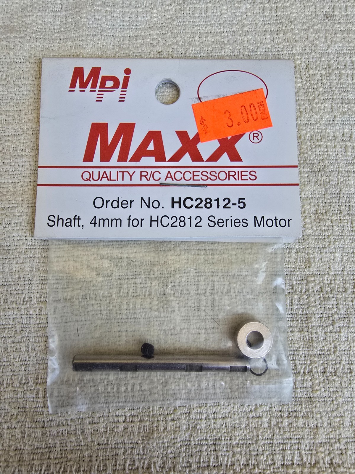 MPI Maxx Products HC2812-5, 4mm Shaft for HC2812 Series Motor