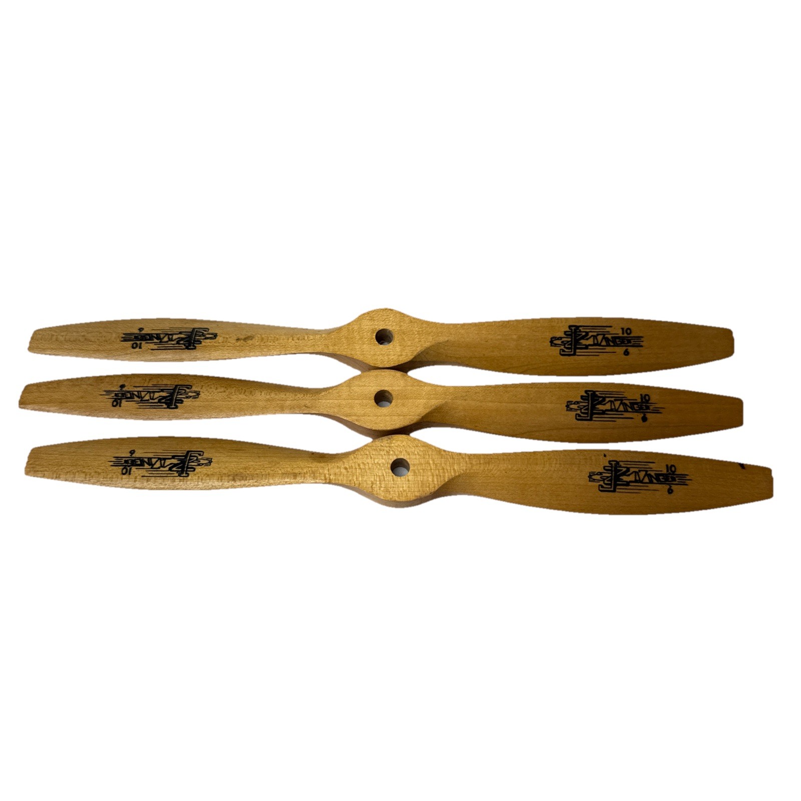LOT OF 3 Zinger JZ 10 X 6 Power Point Wood Propeller for Airplanes – Brand New