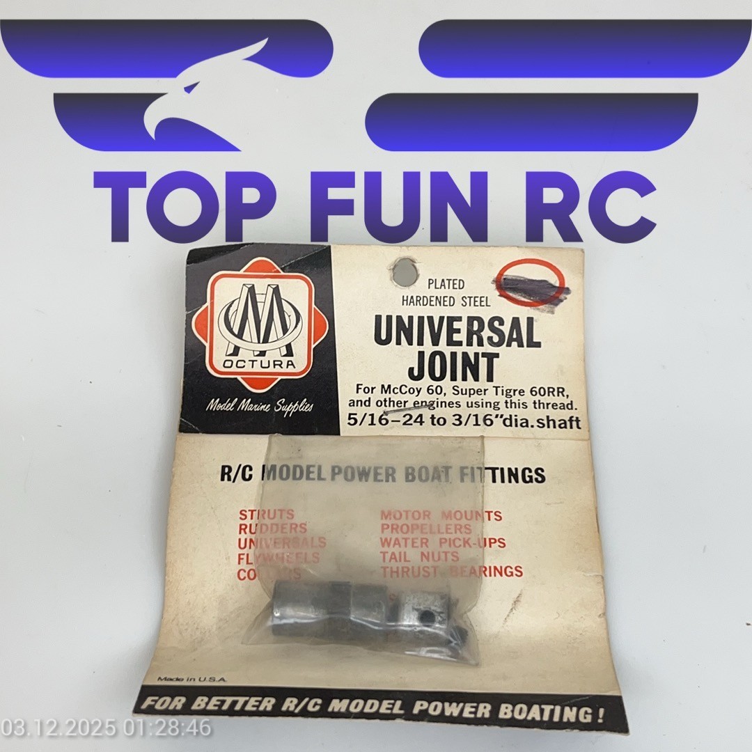 OCTURA UNIVERSAL JOINT FOR MCCOY 60/SUPER TIGRE 60RR & OTHER ENGINES 5/16-24