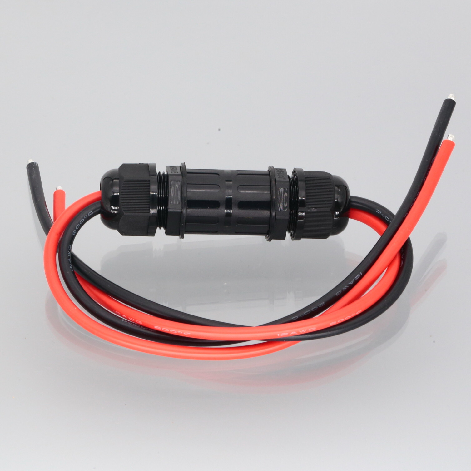 DIY EC3 Male to Female M25 Threaded IP68 Waterproof Connector 12awg 1+1FT Wire