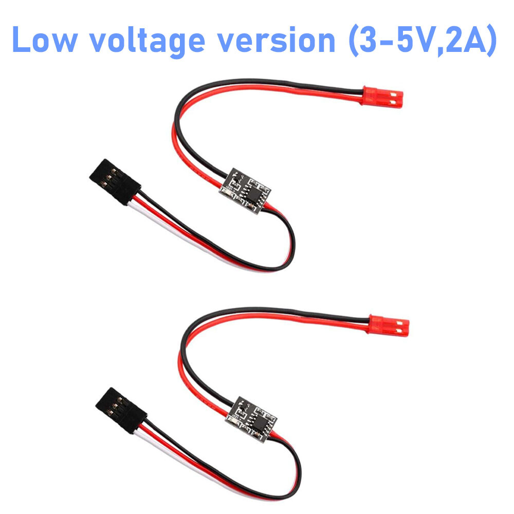 2/4xRC Remote Controlled AUX ON/Off Electronic Switch JST 2/20A Cables&Y9J7 Q4M9