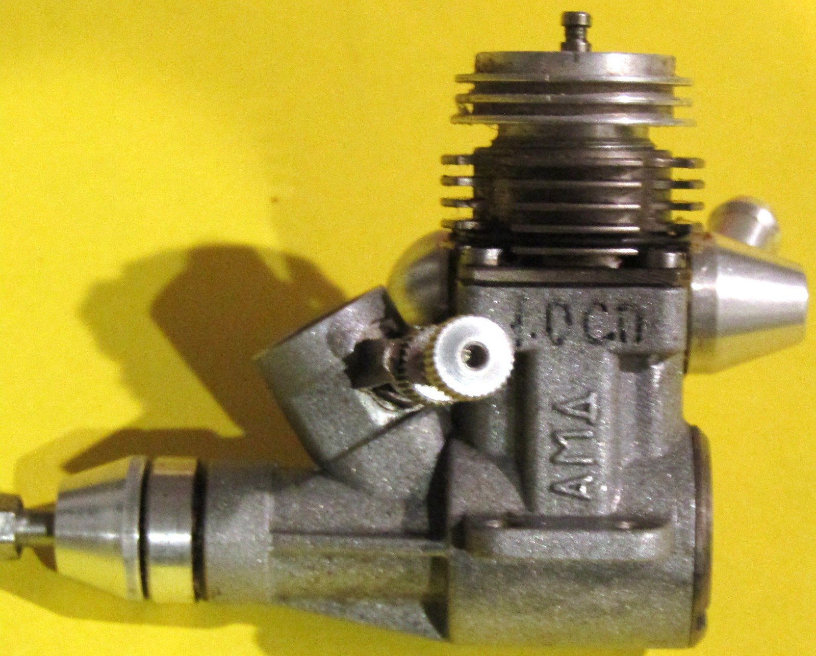 Norvel Big Mig .061 Control Line Engine Gummed Up for Repair or Parts w/ Mount
