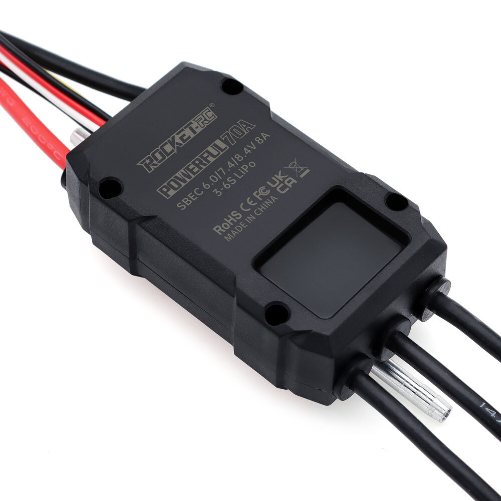 ROCKET-RC 70A-200A Waterproof Brushless Marine ESC 3S-14S LiPo HV for RC Boat